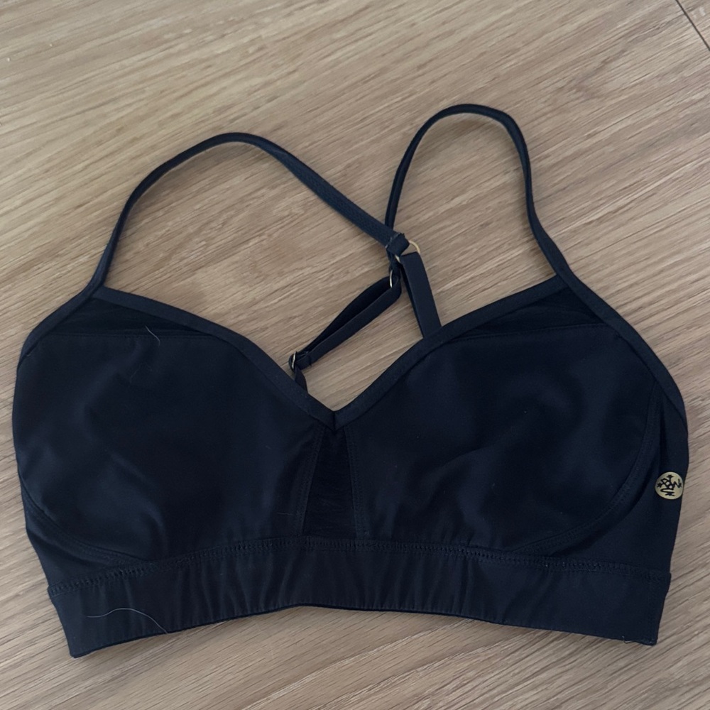 Manduka Cross-strap Black Sports Bra